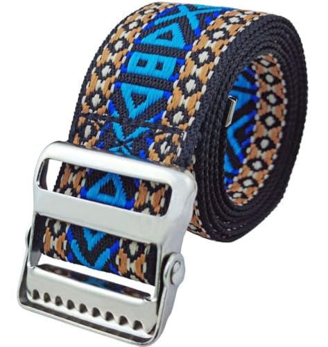 LAMBOX Gait Belt Transfer Belt with 2-inch Soft and Comfortable Jacquard Webbing for Caregivers, Seniors, Elderly, etc. (Color16, 60 Inch)