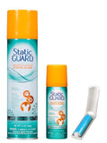 Static Guard Bundle - 5.5oz Can and 1.4oz Travel Size Can - Anti-Static Spray for Clothes, Fabrics, and More with Make Your Day Tavel Size Lint Roller