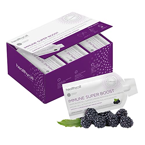 Healthycell Immune Super Boost - Immune Support Supplement with Echinacea, Elderberry, Vitamin C, Zinc - MicroGel Immune Booster for Adults - Maximum Absorption - 30 Gel Packs