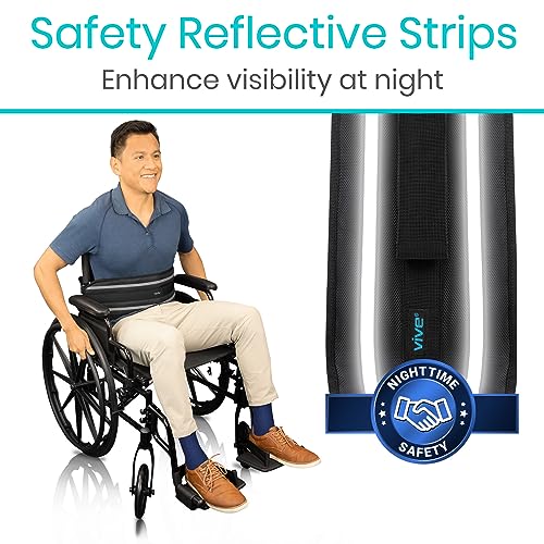 Vive Wheelchair Seatbelt - Safety Belt For The Elderly - Harness For Adults - Adjustable Straps For Chair/Bed Restraint - Patients Care - Falling out Prevention - For The Elderly, Pregnant & Paralyzed