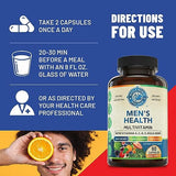 Mens Daily Multivitamins & Multimineral Supplement for Energy, Focus, Stamina & Performance. Multivitamin for Men with A, C, D, E, B12, Zinc, Calcium & More. Mens Vitamins Made in USA. 60 Capsules