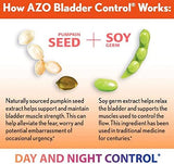 AZO Bladder Control with Go-Less Daily Supplement | Helps Reduce Occasional Urgency & Dual Protection | Urinary + Vaginal Support*| Prebiotic Plus Clinically Proven Women's Probiotic