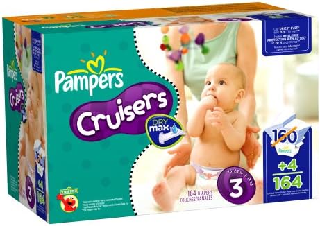 Pampers Cruisers, Size 3, 164 Count