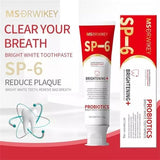 Sp-6 Ultra Whitening Toothpaste, MS DRWIKEY Probiotics Bright White Toothpaste, Sp 6 Toothpaste, Ultra Whitening Toothpaste Sp-6, Sp-6 Probiotics Whitening Toothpaste, Fresh Breath (5pcs)