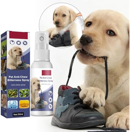 Anti-Chew Bitter Dog Spray, Natural Ingredients No Chew Spray for Dogs, No More Marking Stops Barking, Nibble, Jumping Up, Food Stealing, Anti Chew Spray for Dogs and Cats, Protect Your Furniture