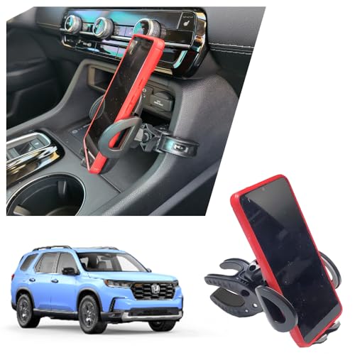 Phone Mount holder compatible with Honda Pilot or CRV Dashboard (2023 2024 2025) center console | Compatible with Magsafe, wireless charging, magnetic and clamp on style attachments