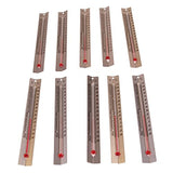 hand2mind V-Shaped, Dual-Scale, Mercury-Free Thermometers for Indoor Science Use (Pack of 10)