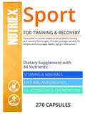 Nutriex Sport Comprehensive Multivitamin Supplement with Glucosamine & Chondroitin 270 Capsules