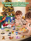 Animal Building Blocks - Advent Calendar 2024 Boys Including 24 Animals Christmas Toys Countdown Calendar for Girls Age 4-8 Years Old - Christmas Stocking Stuffer - Christmas Gifts for Kids Children