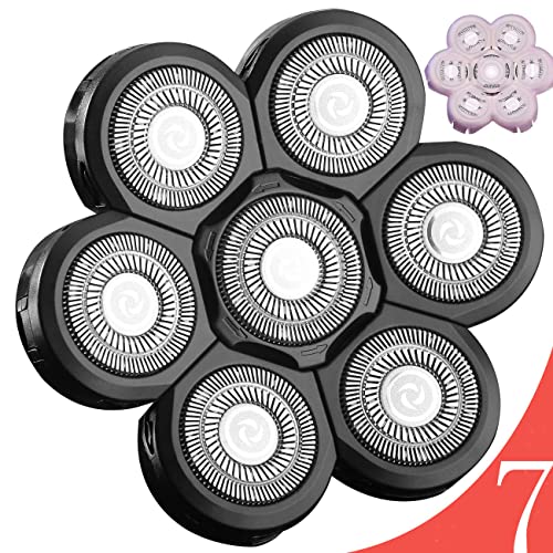 7 Blades for Head Shaver Replacement Heads 7 Heads for Many Main Brands Electric Shaver Razor Bald Men Head Shaver Blades