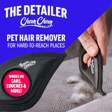 Chom Chom Detailer- Scraper for Pet Hair Remover and Lint - Great for CAR - Cat and Dog Hair Remover for Couch, Furniture, Carpet, Clothing and Bedding - Travel Multi-Surface Fur Removal Tool