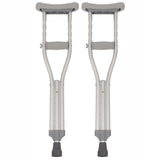 PCP Aluminum Crutches, Push Button Adjustable Height, Lightweight, 1 Pair, Kids Child Size (4'0" to 4'6")