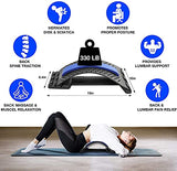 Back Stretcher, Lumbar Back Pain Relief Device(4 Level), Spine Borad Deck Multi-Level Back Cracker Lumbar, Pain Relief for Herniated Disc, Sciatica, Scoliosis, Lower and Upper Back Stretcher Support