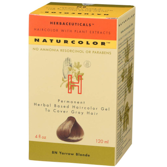 Naturcolor Haircolor - Yarrow Blonde Hair Dye, 4 Fl Oz (8N)