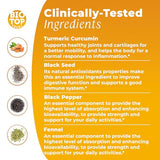 BIOTOPLEVEL Liquid Turmeric Curcumin Plus Natural Organic Black Pepper. Maximum Absorption. Supports Normal Response to Inflammation. Improves Brain Function. Enhances Immunity. Improves Digestion.