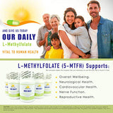 Our Daily Vites L-Methylfolate 5 mg / 5000 mcg Maximum Strength Active Folate, 5-MTHF, Filler Free, Gluten Free, Non-GMO, Vegetarian Capsules 90 Count (3 Month Supply)