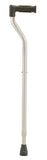 NOVA Medical Products Extra Tall Walking Cane (up to 6’8” User Height), Offset Handle with Reflector, Silver