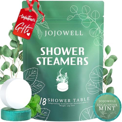 Shower Steamers Aromatherapy - 18 Pack Shower Bombs Birthday Gifts for Women, Mom, Organic with Eucalyptus Mint Essential Oils, Eucalyptus for Shower, Mens Valentines Day Gifts for Him Her