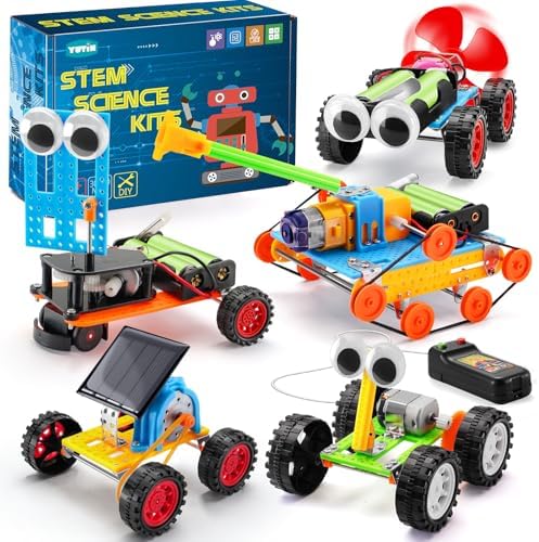 STEM Kits for Kids Age 8-10, Science Robot Building Kits for Boys Crafts 8-12 5-7, STEM Toys for 6 7 8 10 12 13 Year Old Boys Girl Gifts, Science Experiments for Kids 6-8, Car Engineering Projects