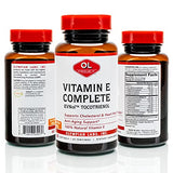 Olympian Labs Vitamin E Complete Tocomin, 200IU 60 Softgels, Fight Free Radicals, Supports Brain, Skin & Hair, 60 Servings