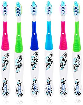 Oral-B Battery Powered Kid Toothbrush for Children 6+ Years Old, CrossAction Pro Health for Me Jr Stages 4, Soft - Pack of 6