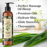 Edible Massage Oil for Couples, Sensual Massage Oil for Massage Therapy, Massage Lotion for Massage Therapy, Warming Massage Oil, Massaging Oil, Body Massage Oil for Sore Muscles, Nuru Oil - 8 fl oz