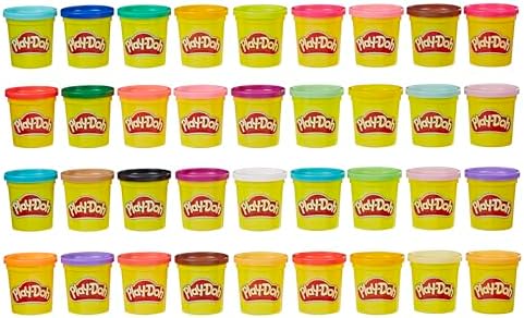 Play-Doh Modeling Compound 36-Pack Case of Colors, Non-Toxic, 3 Oz Cans of Assort. Colors, Back to School Classroom Supplies, Preschool Toys, Ages 2+ (Amazon Exclusive)