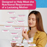 Mama's Select Postnatal Plus Multivitamin - Postnatal Vitamins for Breastfeeding Moms, Postpartum Vitamins, Lactation Support, MTHFR Safe Breastfeeding Supplements, 60 Gentle Veggie Capsules