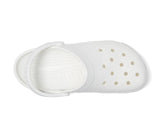 Crocs Women's Classic Comfort Clog White 6 Medium US