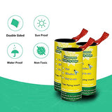 40 Pack Fly Strips Indoor Sticky Hanging, Fly Paper Fly Traps Indoors Outdoor, Fly Tape Catcher Ribbon for Home, Fruit Fly Gnat Trap Killer