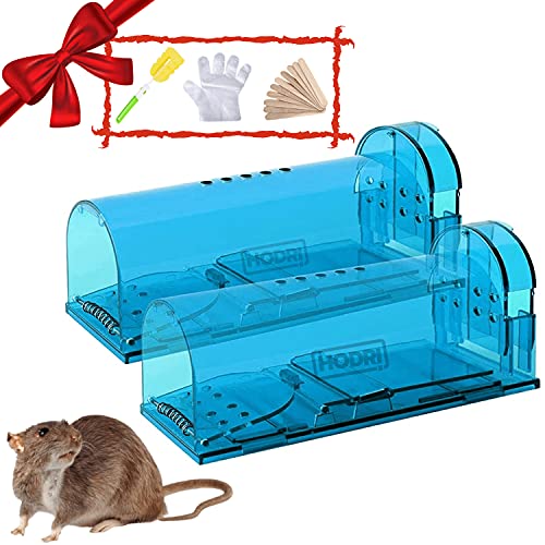 Mouse Traps Indoor for Home, Humane Mouse Trap (Blue)