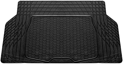 FH Group ClimaProof™ for all weather protection Universal Fit Black Cargo Mats fits most Cars, SUVs, and Trucks (Semi Custom Trimmable Vinyl, 55” x 32) Black