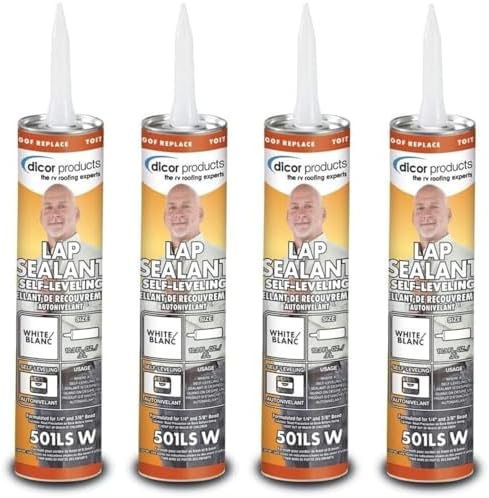 Dicor 501LSW-1 Self-Leveling Lap Sealant, 4 Pack