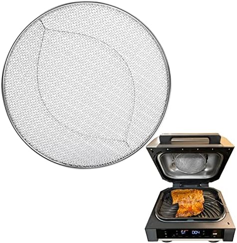 BYKITCHEN Stainless Steel Spatter Shield for Ninja Fg551 Foodi Smart XL Grill, Ninja XL Grill Accessories, Air Fryer Replacement Parts for Ninja 6 in 1 Smart Xl Indoor Grill