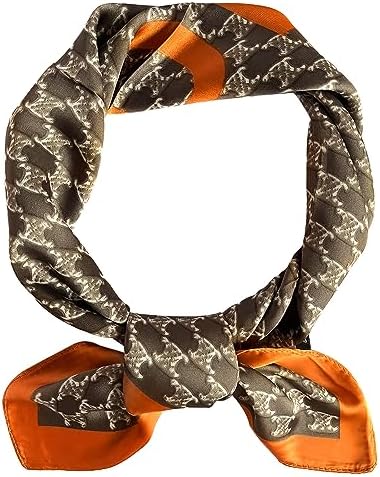 K.E.J. Silk Like Hair Scarf Fashion Silky Satin Headscarf for Women Girls Exquisite Pattern Scarves for Women Lightweight