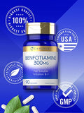 CARLYLE Benfotiamine 300mg | 90 Capsules | Fat Soluble Vitamin B-1 | Non-GMO, Gluten Free