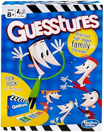 Hasbro Gaming Guesstures Game, Charades Game for 4 or More Players, Family Party Game for Ages 8 and Up