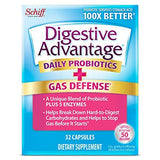 Digestive Advantage Fast Acting Enzymes to Gas Defense + Daily Probiotic, 32 Capsules