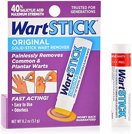 WartStick Maximum Strength Salicylic Acid Solid-Stick Common and Plantar Wart Remover 0.2 Oz