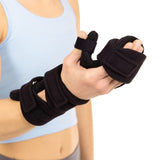 BraceAbility Soft Resting Hand Splint - Stroke Brace Right or Left Hand Immobilizer for Finger Contractures, Post-Surgery Recovery, Carpal Tunnel Syndrome, Ulnar Nerve Damage Relief (S - Right)