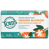 Tom's of Maine Natural Beauty Bar Soap, Orange Blossom With Moroccan Argan Oil, 5 oz. 6-Pack