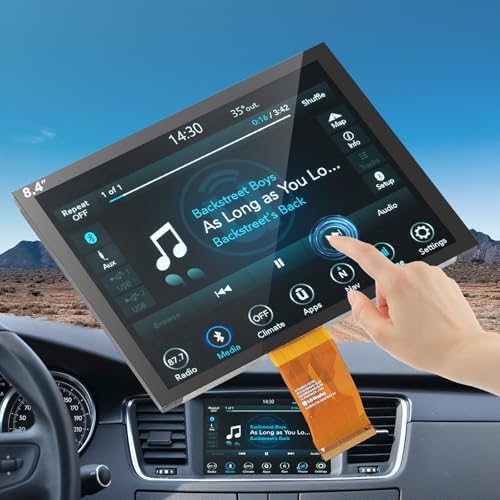 17-22 Replacement 8.4" Uconnect 4C UAQ LCD Monitor Touch-Screen Radio Navigation New OEM Replacement Fit for Dodge RAM Jeep Chrysler 2017&up Replace #LA084X01(SL)(02)