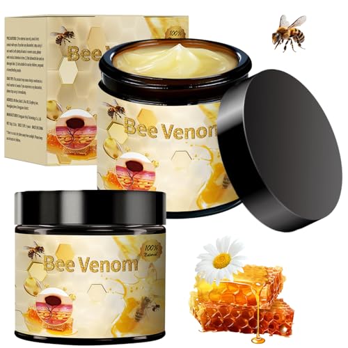 Bee Venom Cream, 2024 New Professional Bee Venom Moisturizing Cream,Bee Venom Moisturizing Gel, Natural Bee Venom Repair Cream, for All Skin Types (2pcs)