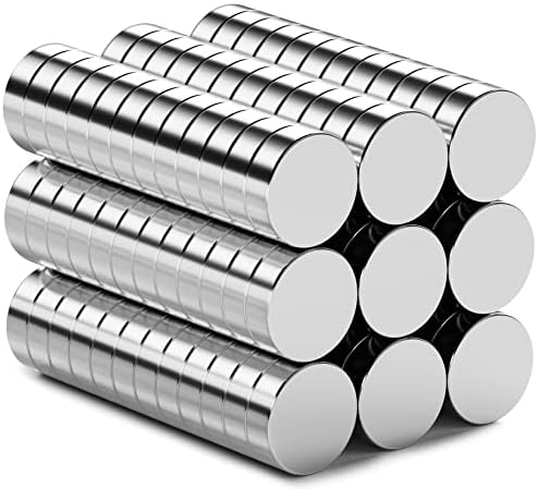 FINDMAG 100 PCS Fridge Magnets, 10x3mm Refrigerator Magnets, Magnets for Whiteboard, Small Magnets, Round Magnets, Mini Magnets, Neodymium Magnet, DIY Magnets