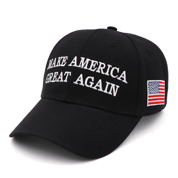 Trump 2024 MAGA Hat Embroidered Make America Great Again Donald Trump Slogan USA Flag Cap Trump Merchandise for Woman Men