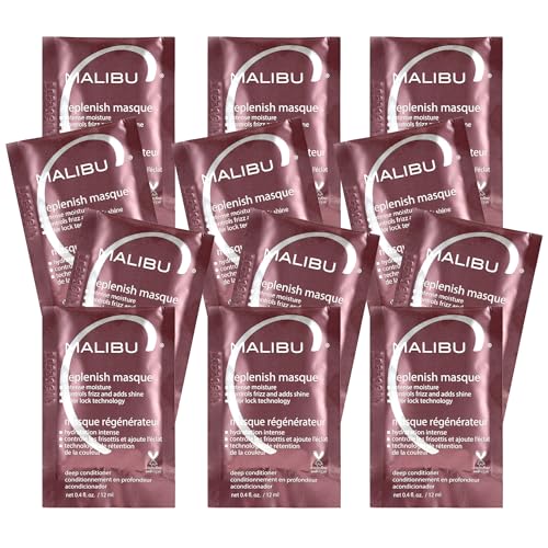 Malibu C Replenish Hair Masque - Ultra Hydrating Deep Conditioner for Hair Repair - Reparative Formula with Avocado Oil for All Hair Types
