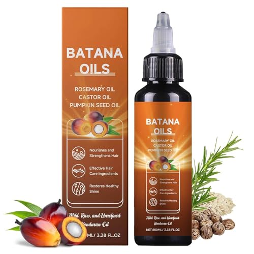 Batana Oil 4-In-1 Liquid for Hair Growth With Rosemary, Castor, and Pumpkin Seed Oil - 100ml/3.38 fl.oz