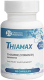 Objective Nutrients Thiamax Vitamin B1 (Thiamine TTFD) Capsules, No Fillers or Flow Agents, 100mg, 60 Count