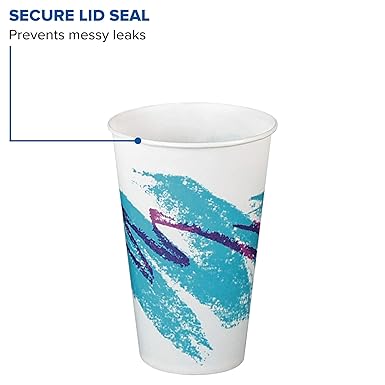 Dart Solo RP12NP-00055 Jazz 12 oz. Poly Paper Cold Cup - 100/Pack