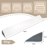 Lvemilio King Size Bed Wedge Pillow for Headboard, Bed Gap Filler, Memory Foam Wedge Pillow, Pillow for Bed Crack, Fill The Gap (0-8") Between Headboard/Wall and Mattress